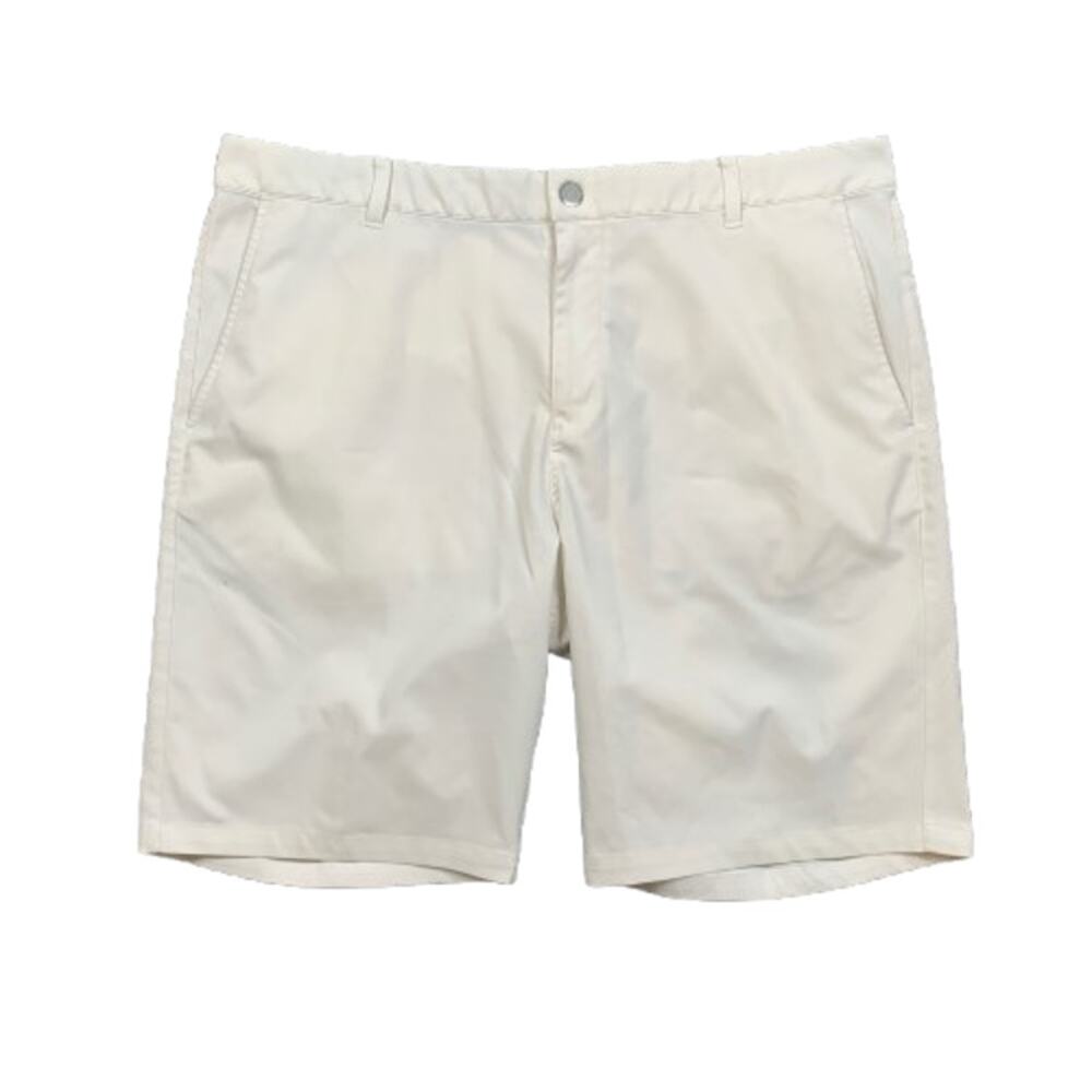 Puma Golf Shorts Mens 40 Off-White Jackpot Flat Front Moisture Wick Performance